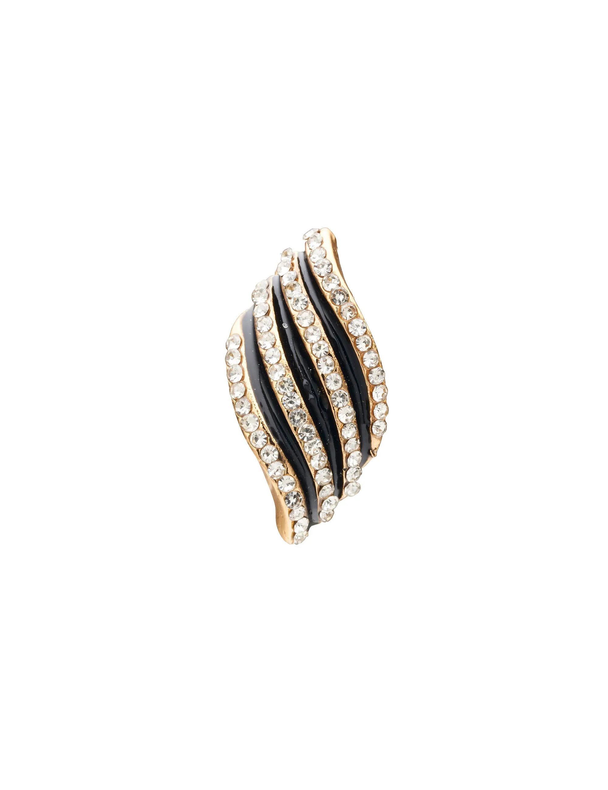 TEXTURED WAVE EARRING