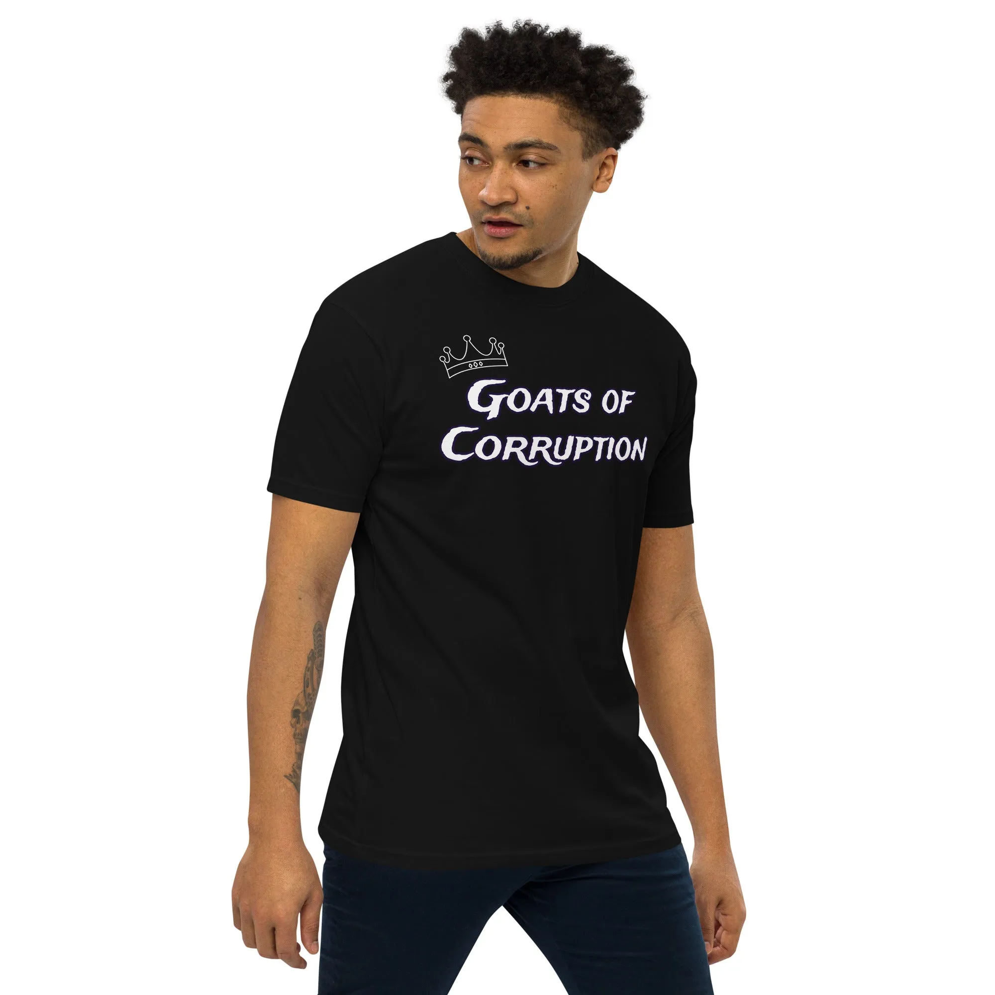 The A&G Goats of Corruption Men’s Premium Heavyweight Tee