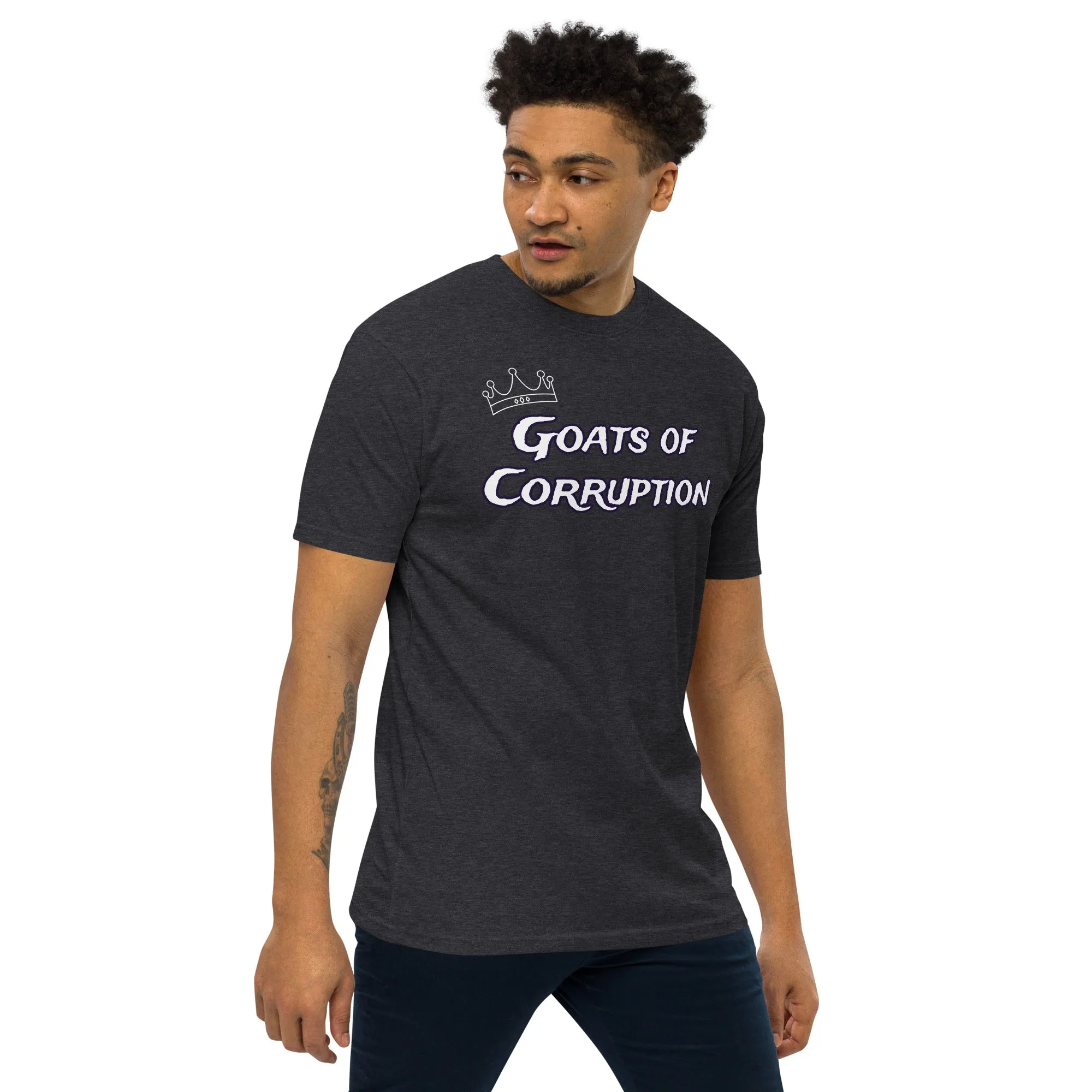 The A&G Goats of Corruption Men’s Premium Heavyweight Tee