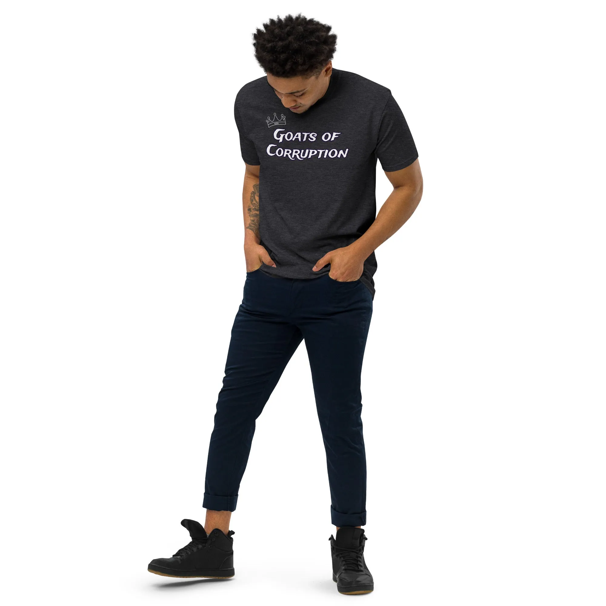 The A&G Goats of Corruption Men’s Premium Heavyweight Tee