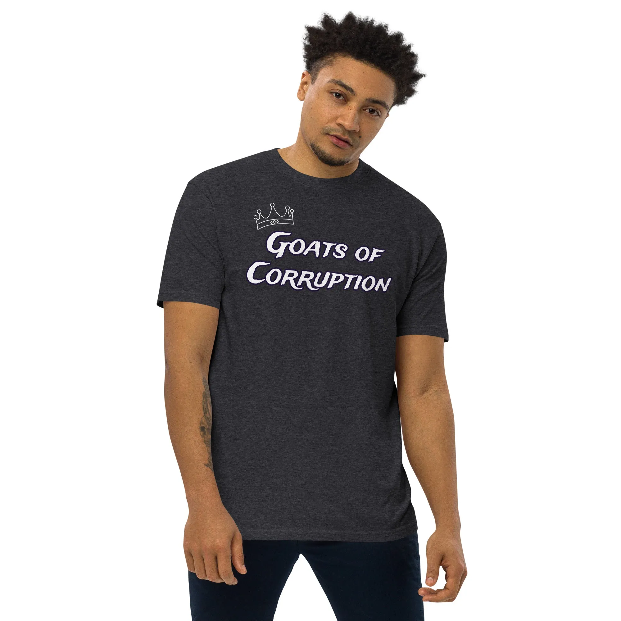 The A&G Goats of Corruption Men’s Premium Heavyweight Tee