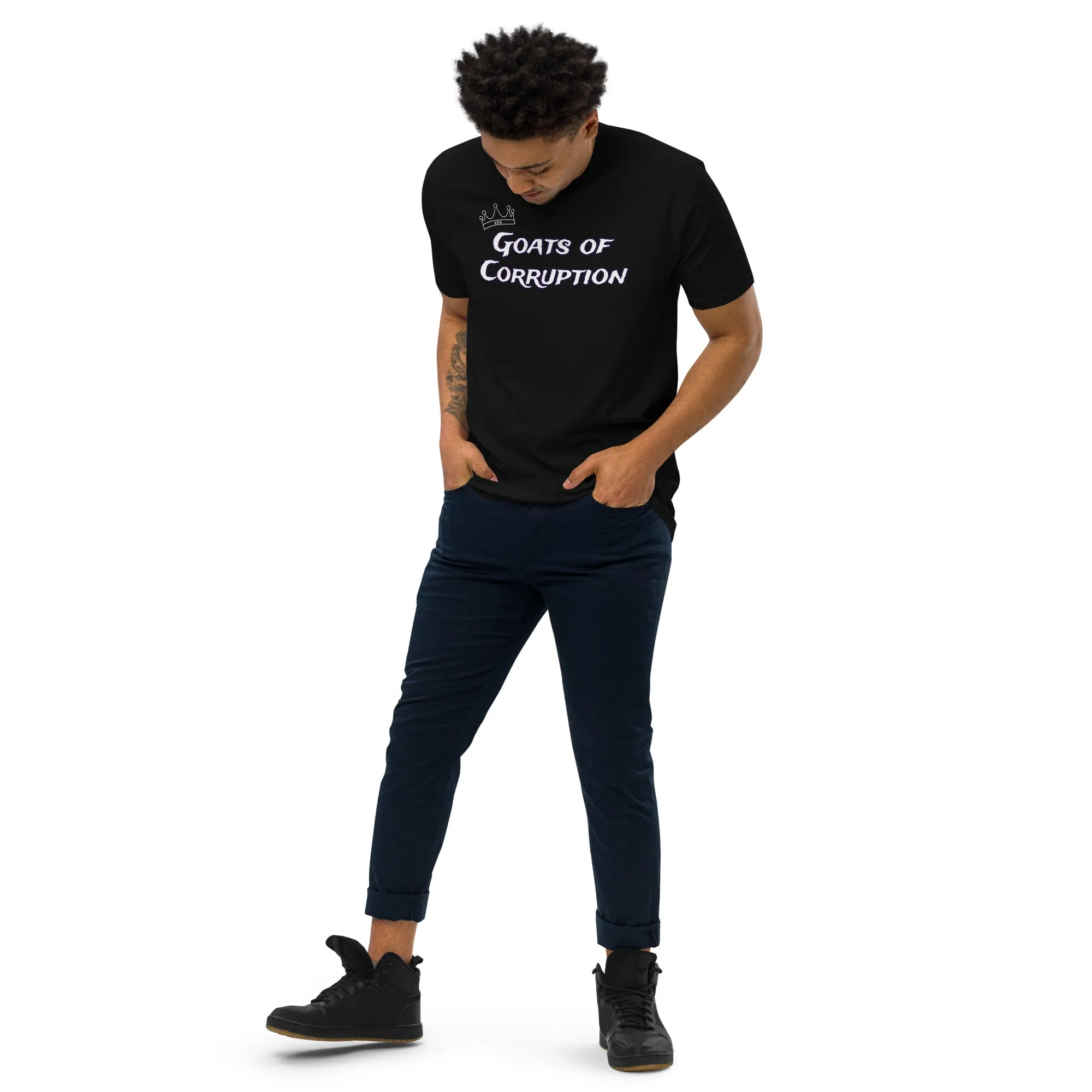 The A&G Goats of Corruption Men’s Premium Heavyweight Tee