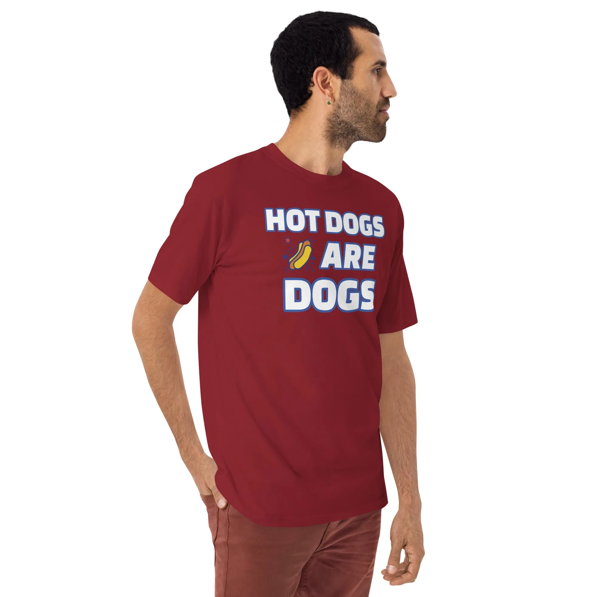 The A&G Hot Dogs Are Dogs Men’s Premium Heavyweight Tee