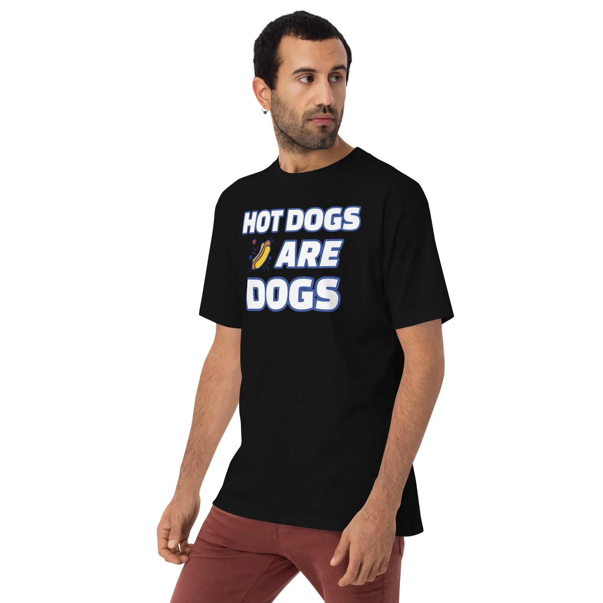 The A&G Hot Dogs Are Dogs Men’s Premium Heavyweight Tee
