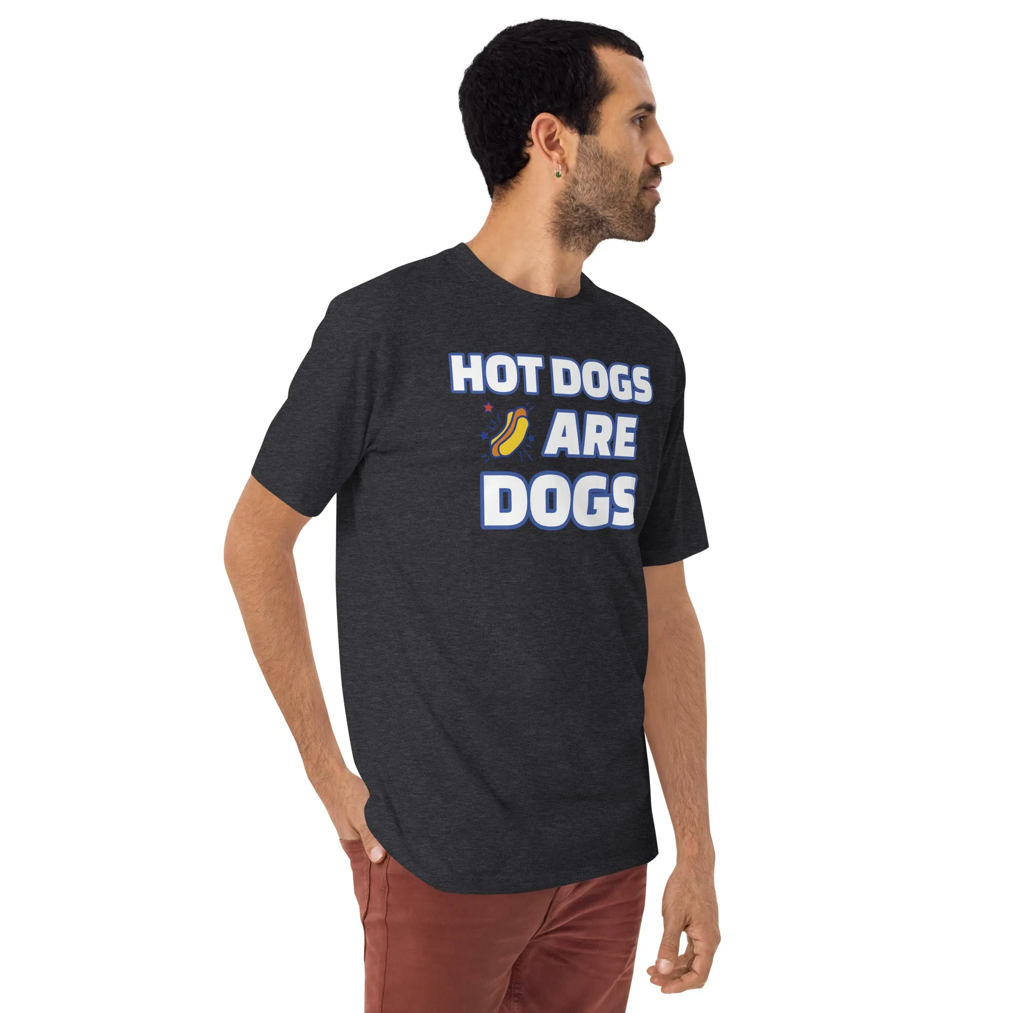 The A&G Hot Dogs Are Dogs Men’s Premium Heavyweight Tee