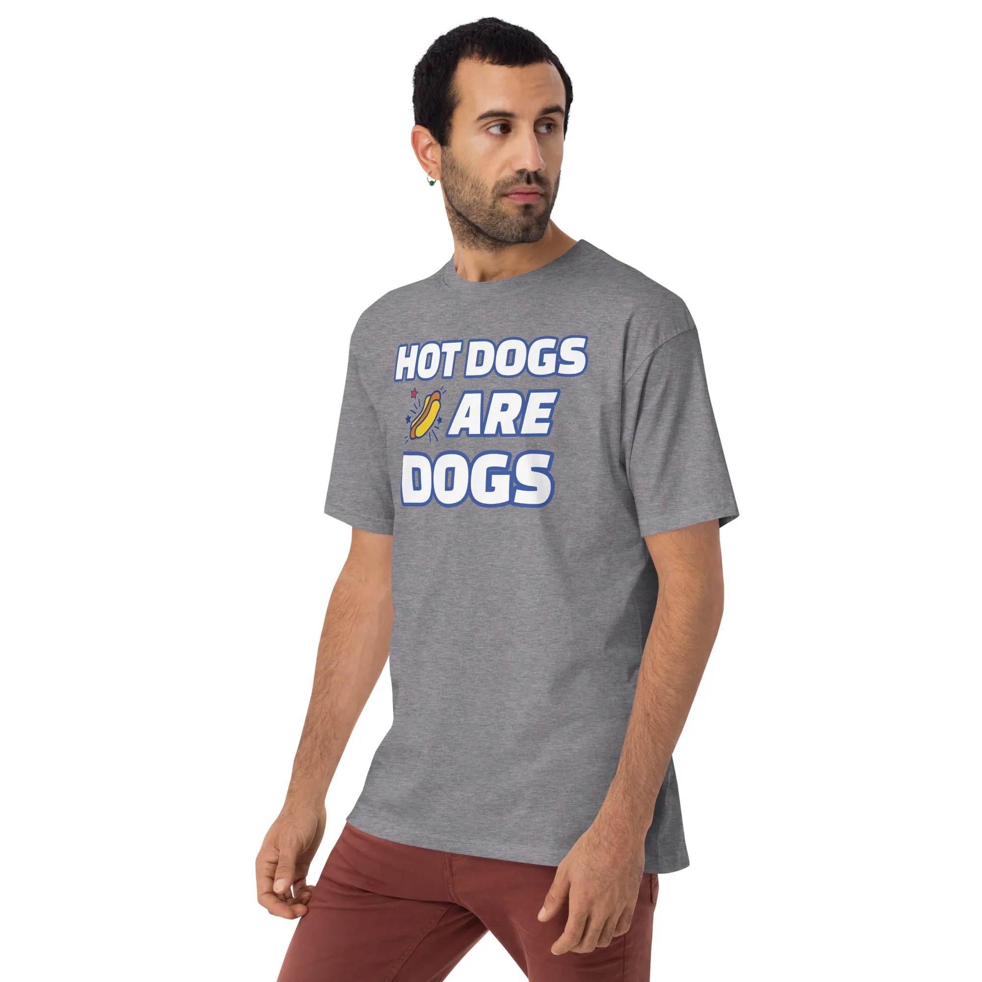 The A&G Hot Dogs Are Dogs Men’s Premium Heavyweight Tee