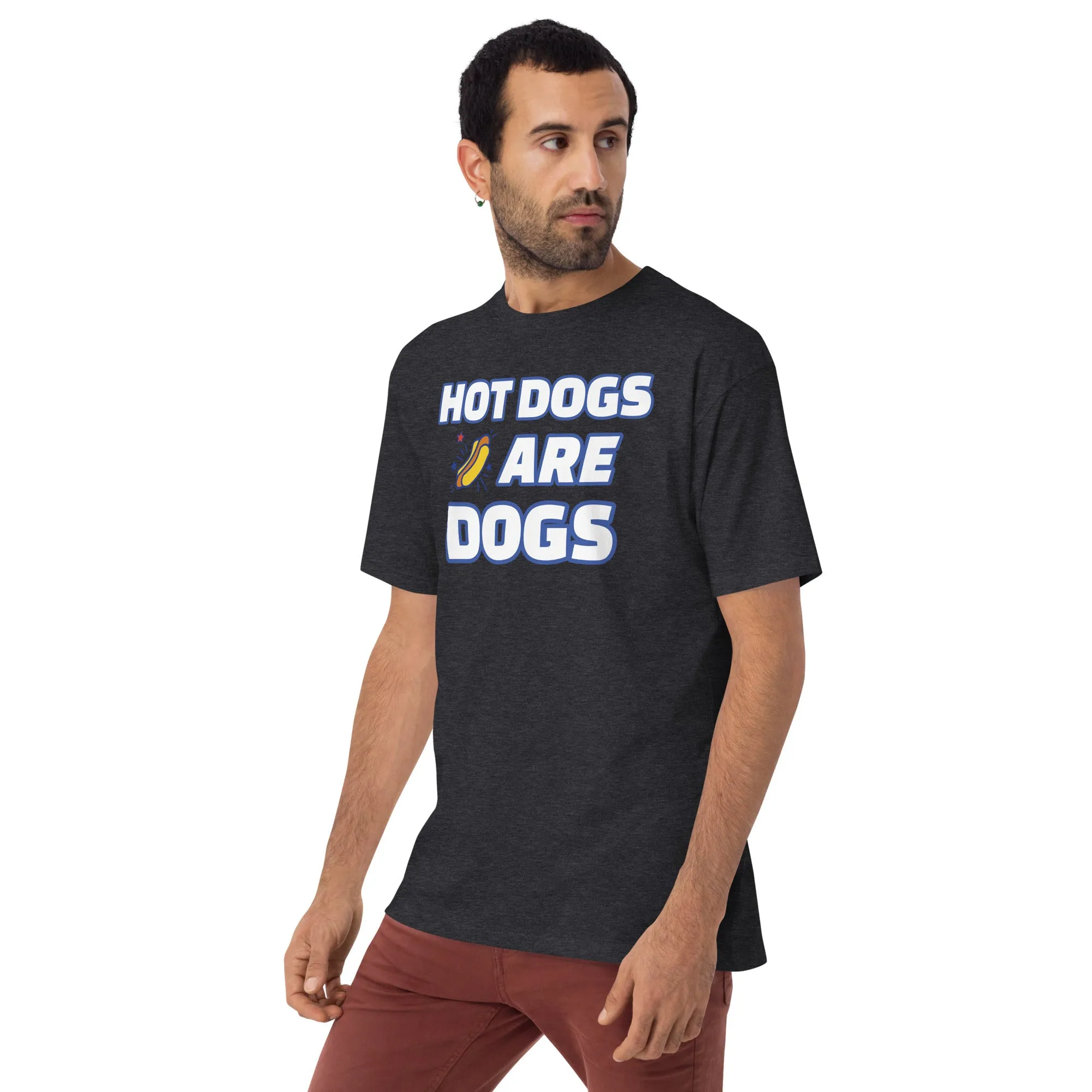 The A&G Hot Dogs Are Dogs Men’s Premium Heavyweight Tee
