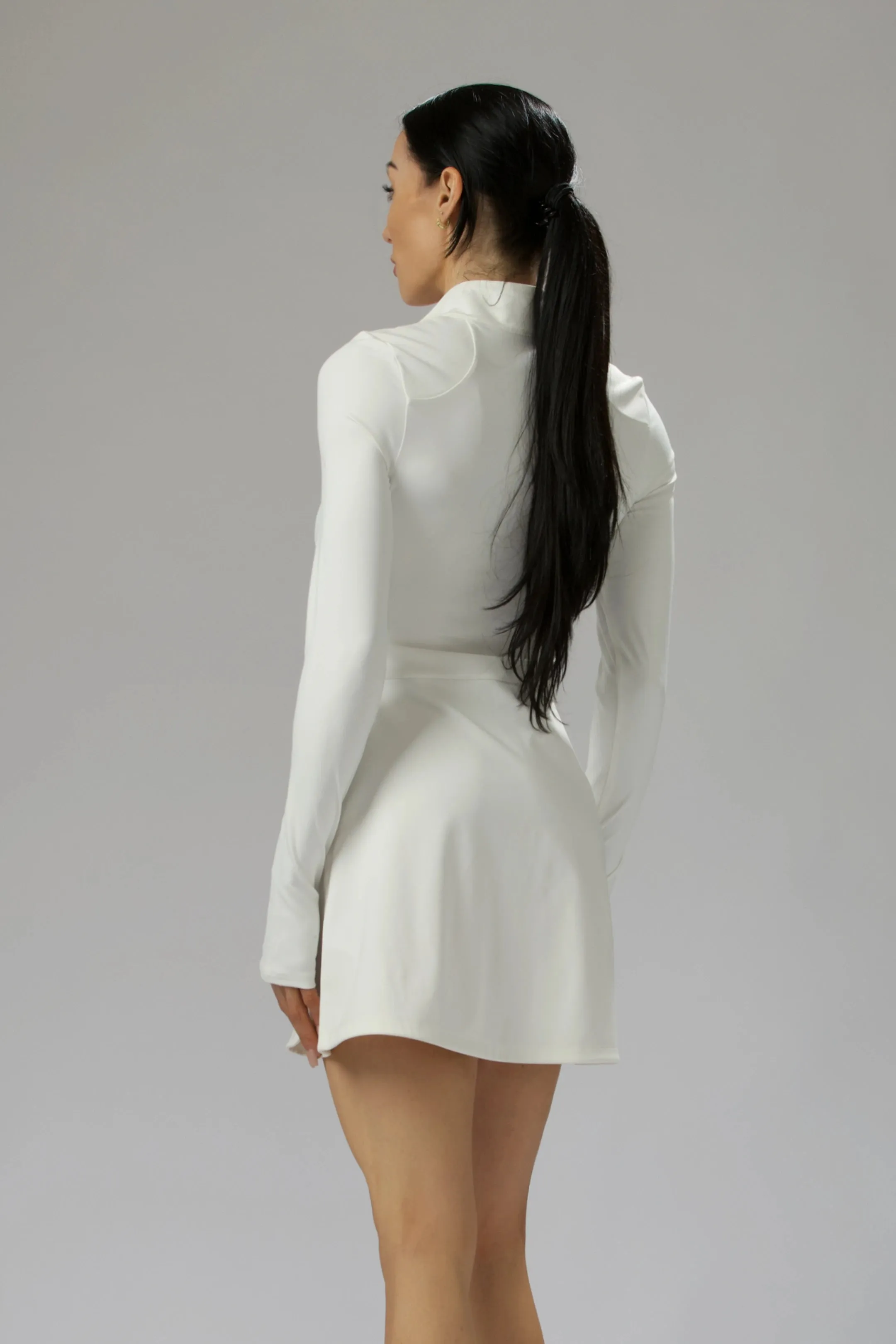 The Apex Long-Sleeve Court Dress