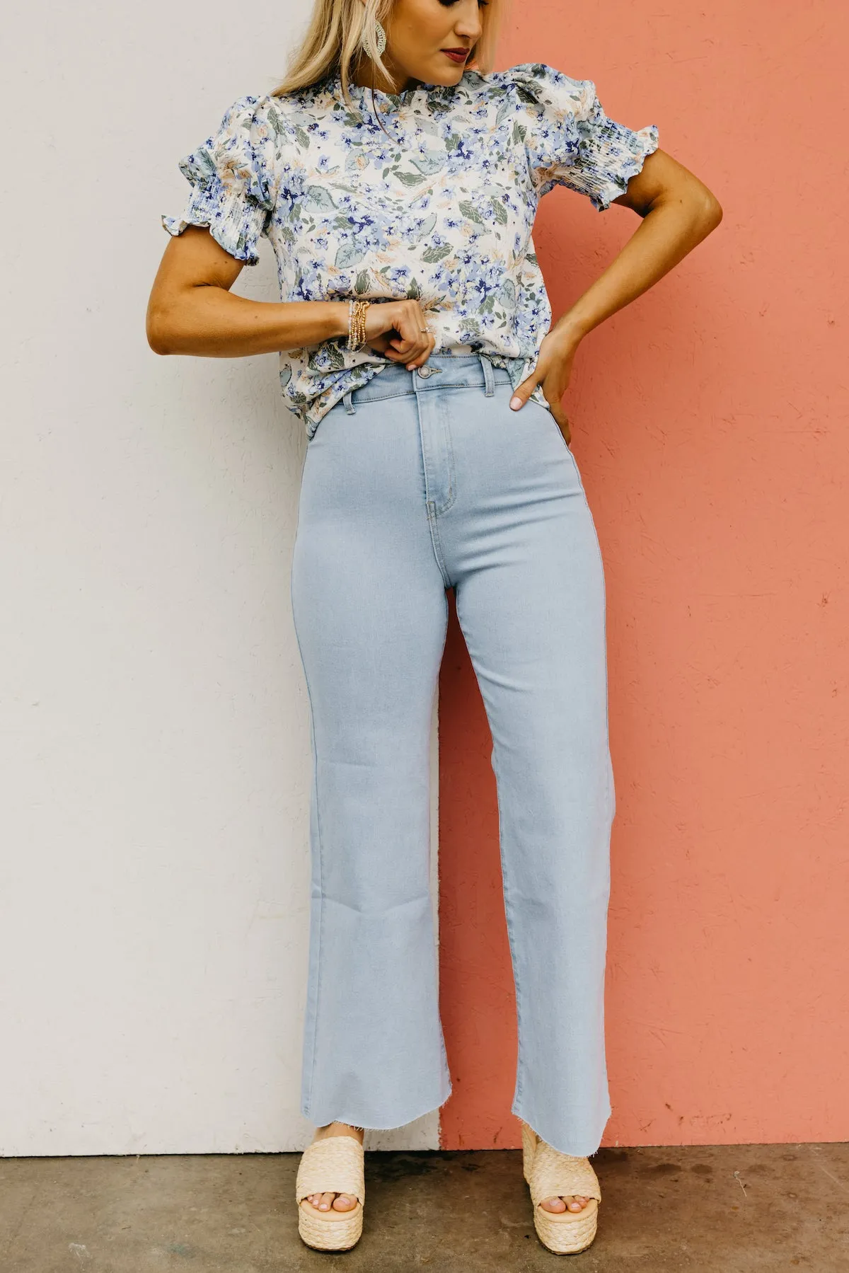 The Izaiah Stretch Wide Leg Denim