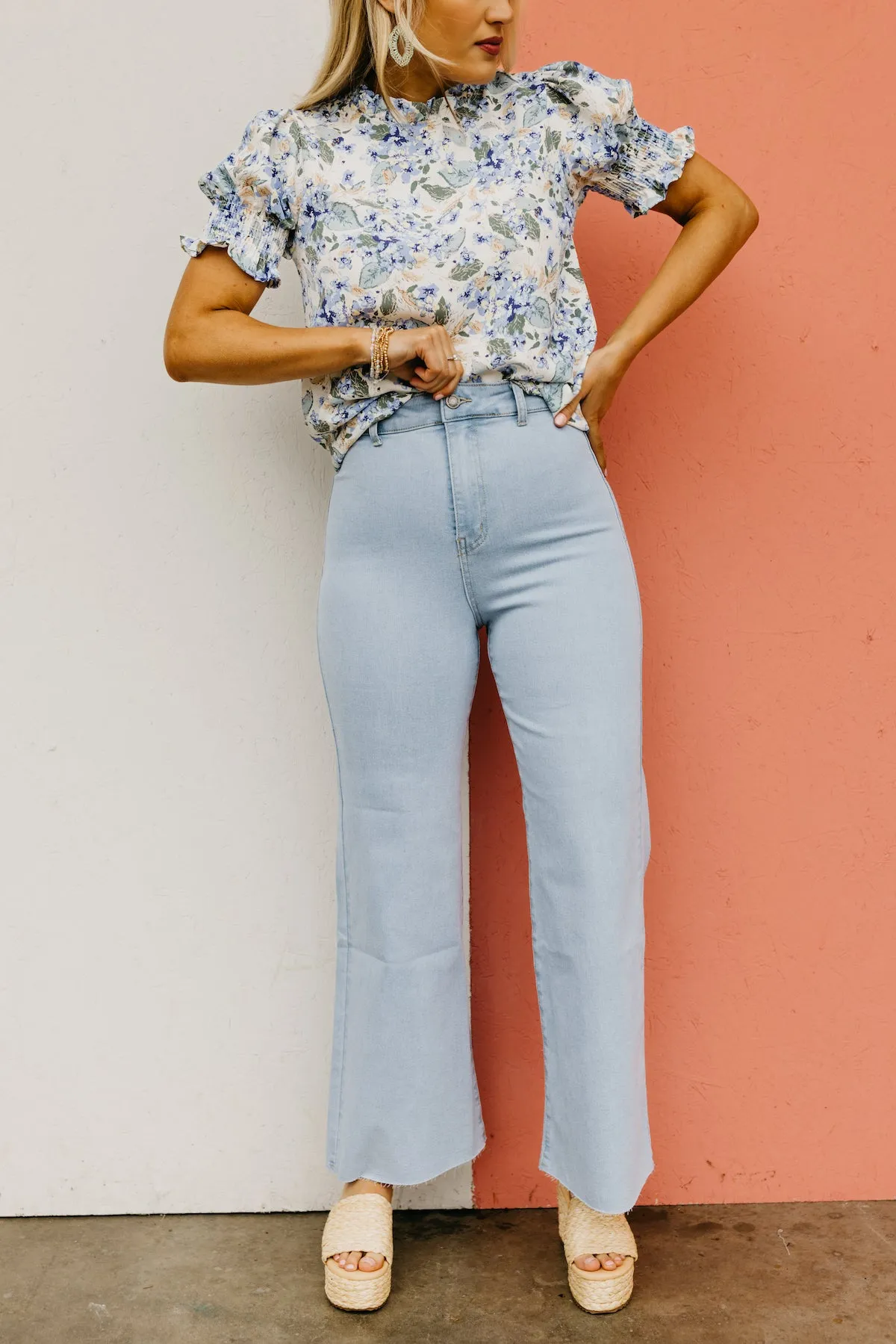 The Izaiah Stretch Wide Leg Denim