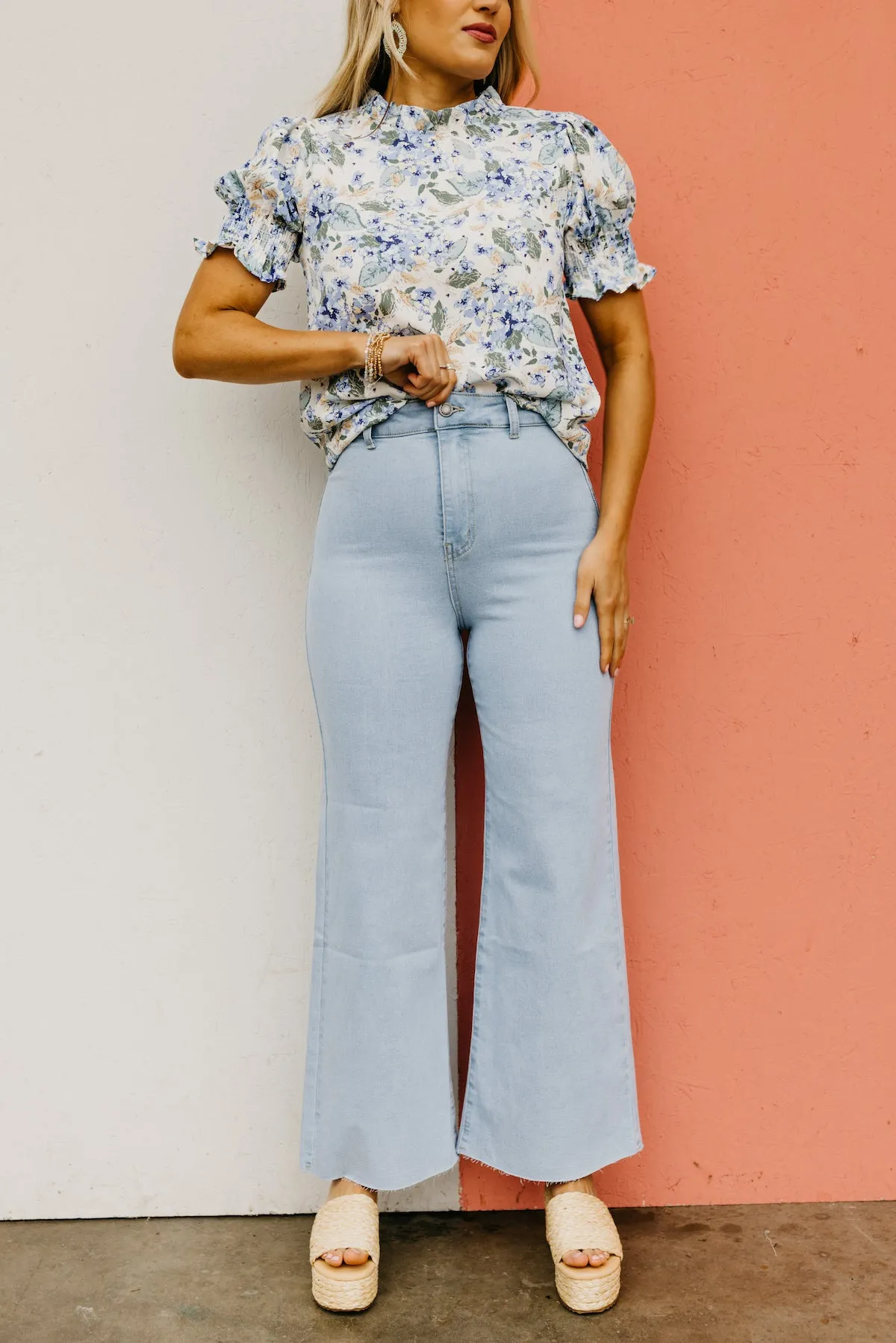 The Izaiah Stretch Wide Leg Denim