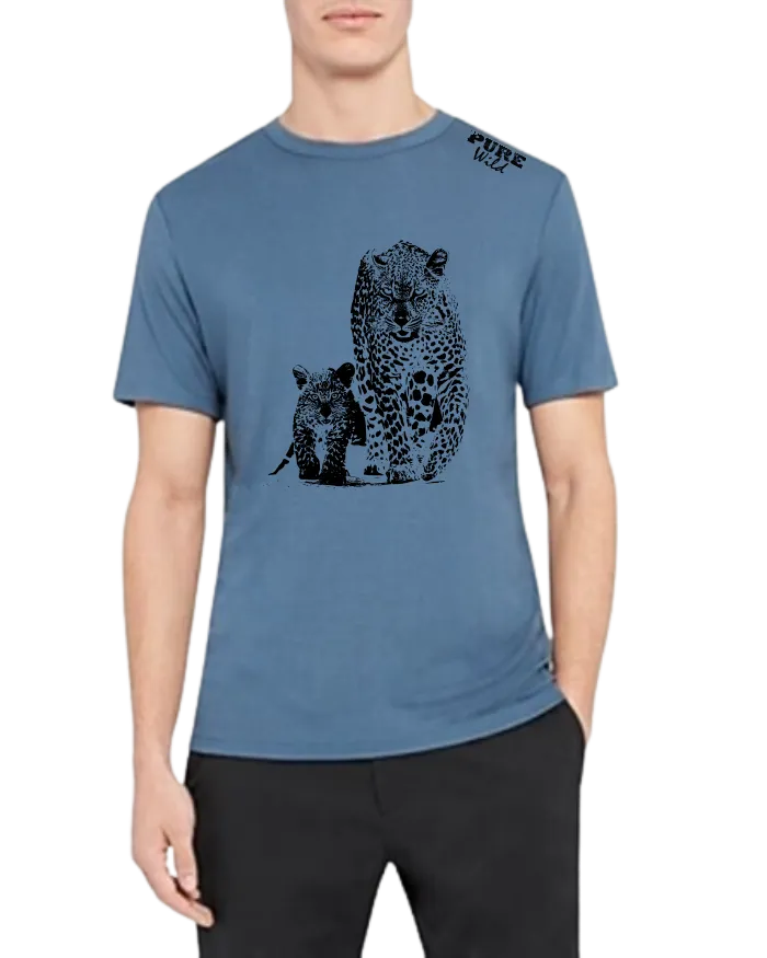 The Leopard Family T-Shirt For A Real Man