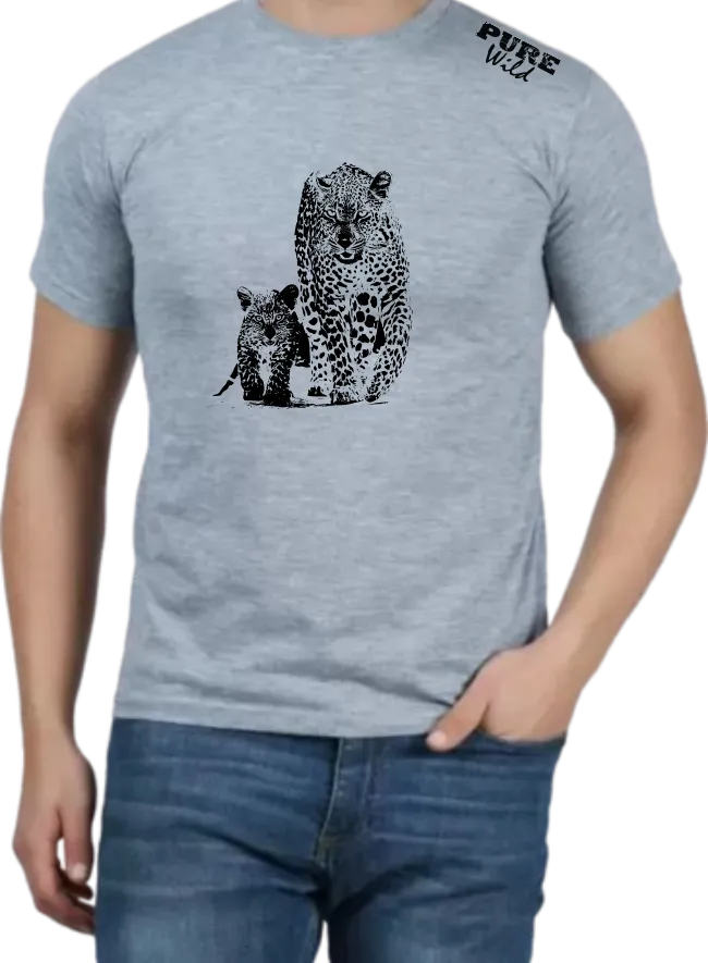 The Leopard Family T-Shirt For A Real Man