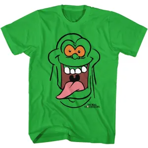 The Real Ghostbusters RGB Slimer Face Kelly T-Shirt