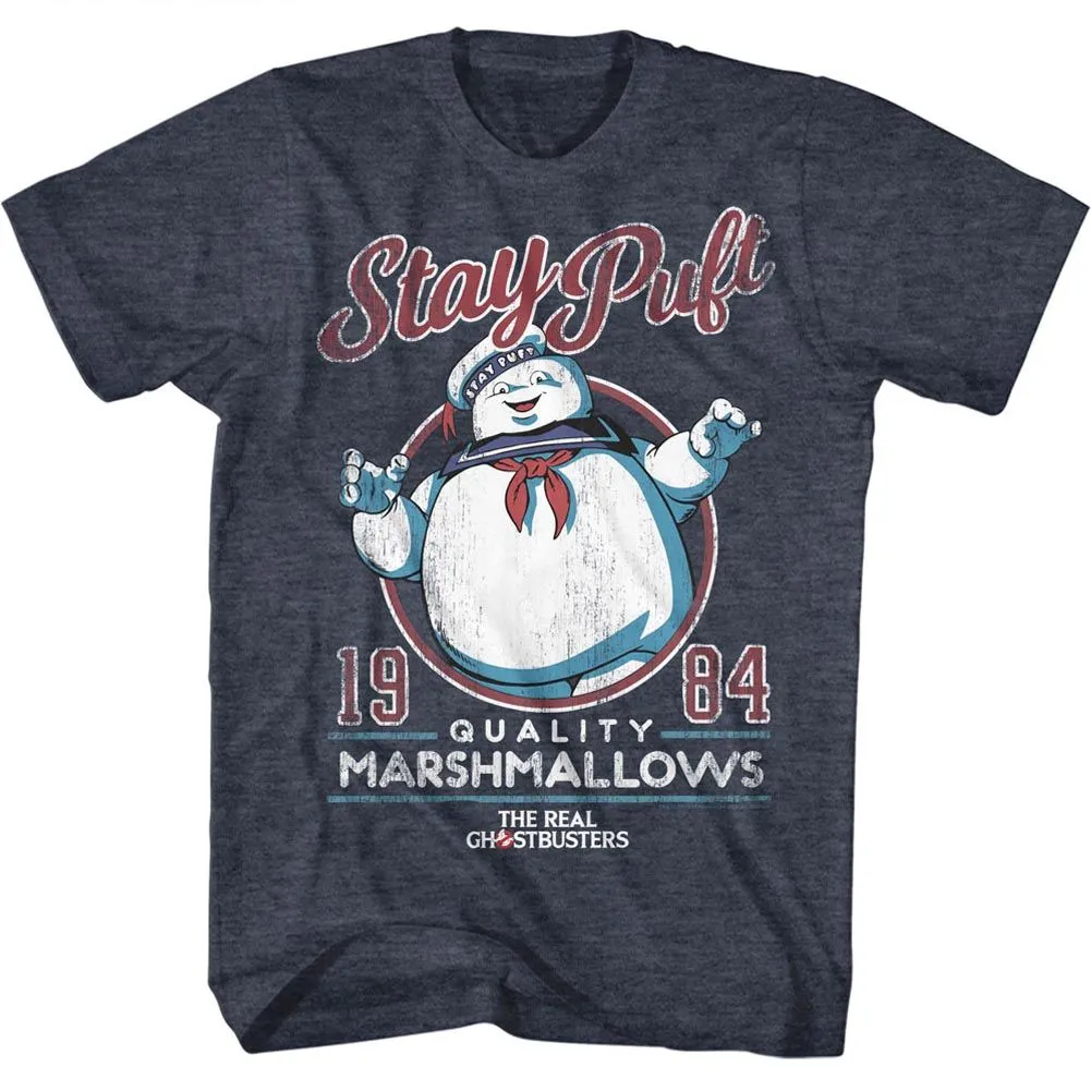 The Real Ghostbusters Staypuft Navy Heather T-Shirt
