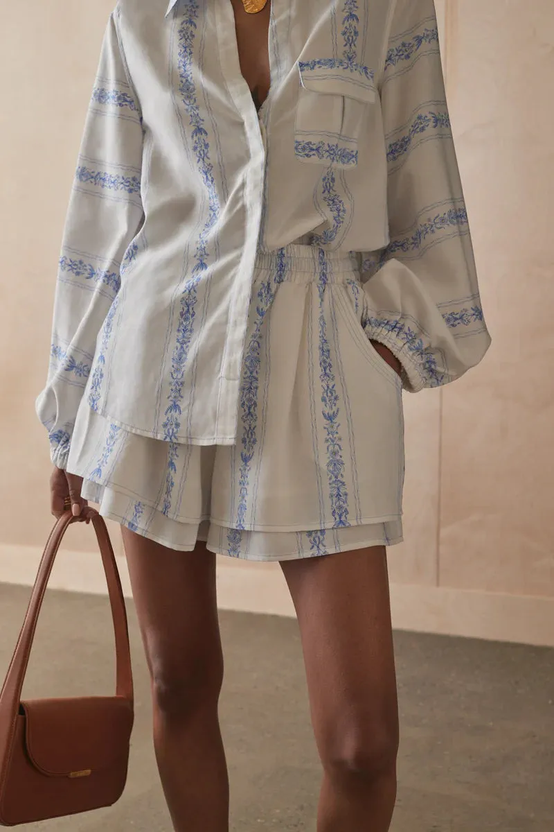 The Tia Shorts - Clio Stripe