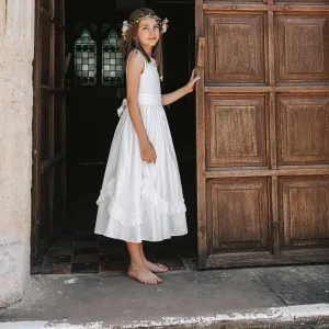 Thea Ivory Flower Girl Dress