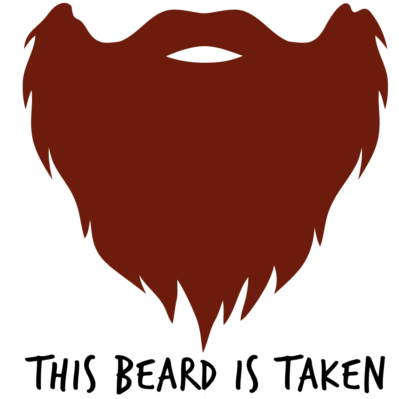 This Beard Is Taken Short Sleeve Unisex T-shirt Red Print (3 Colors)