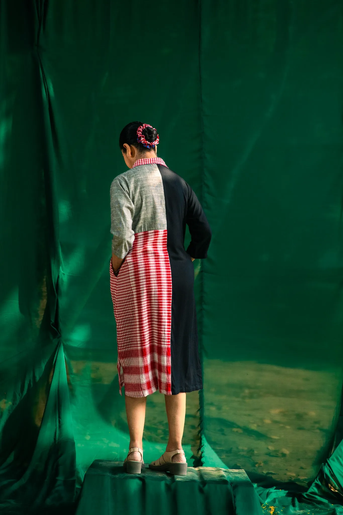 Three Patched Dress