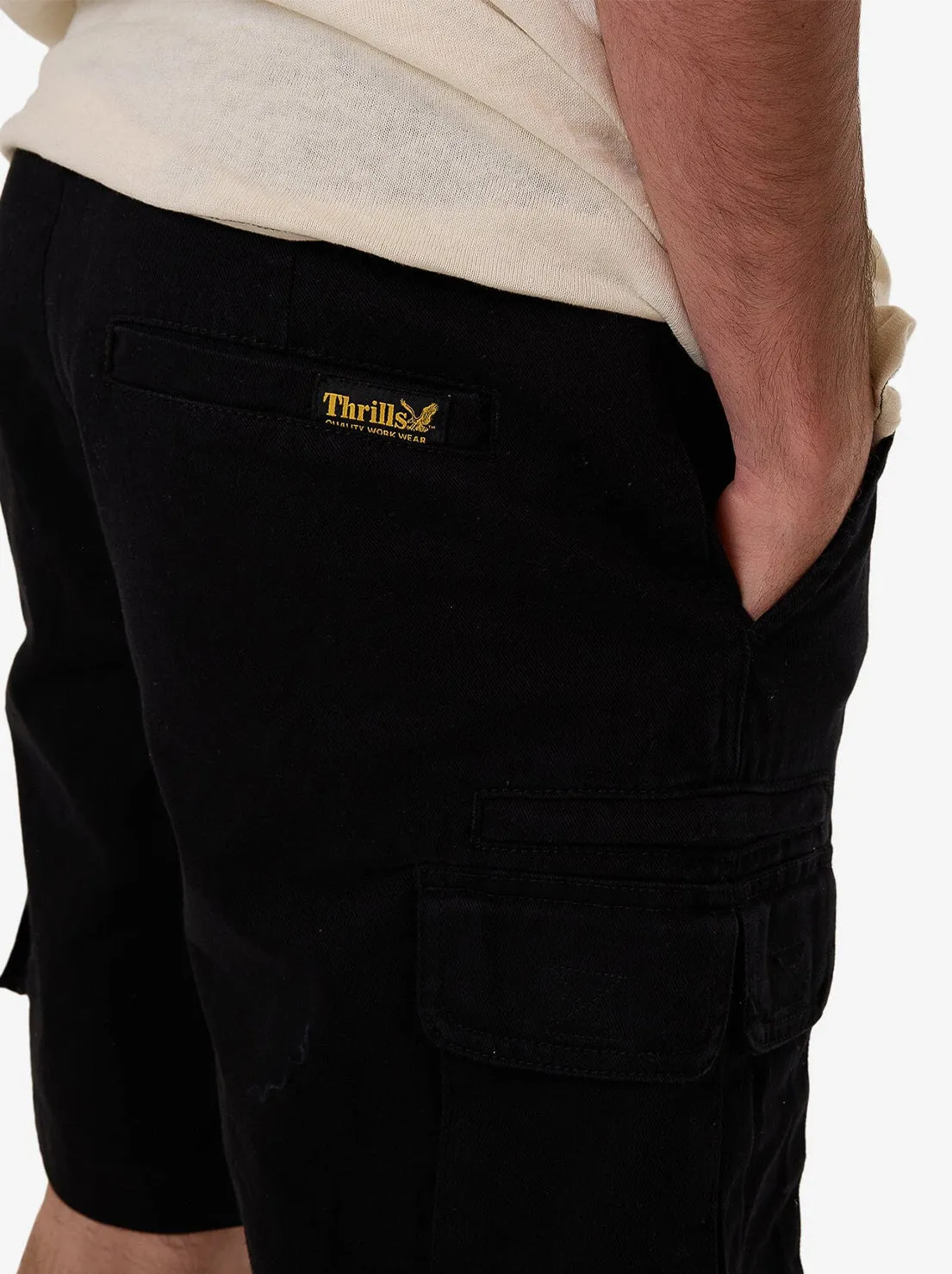 Thrills - Slacker Union Cargo Short - Black