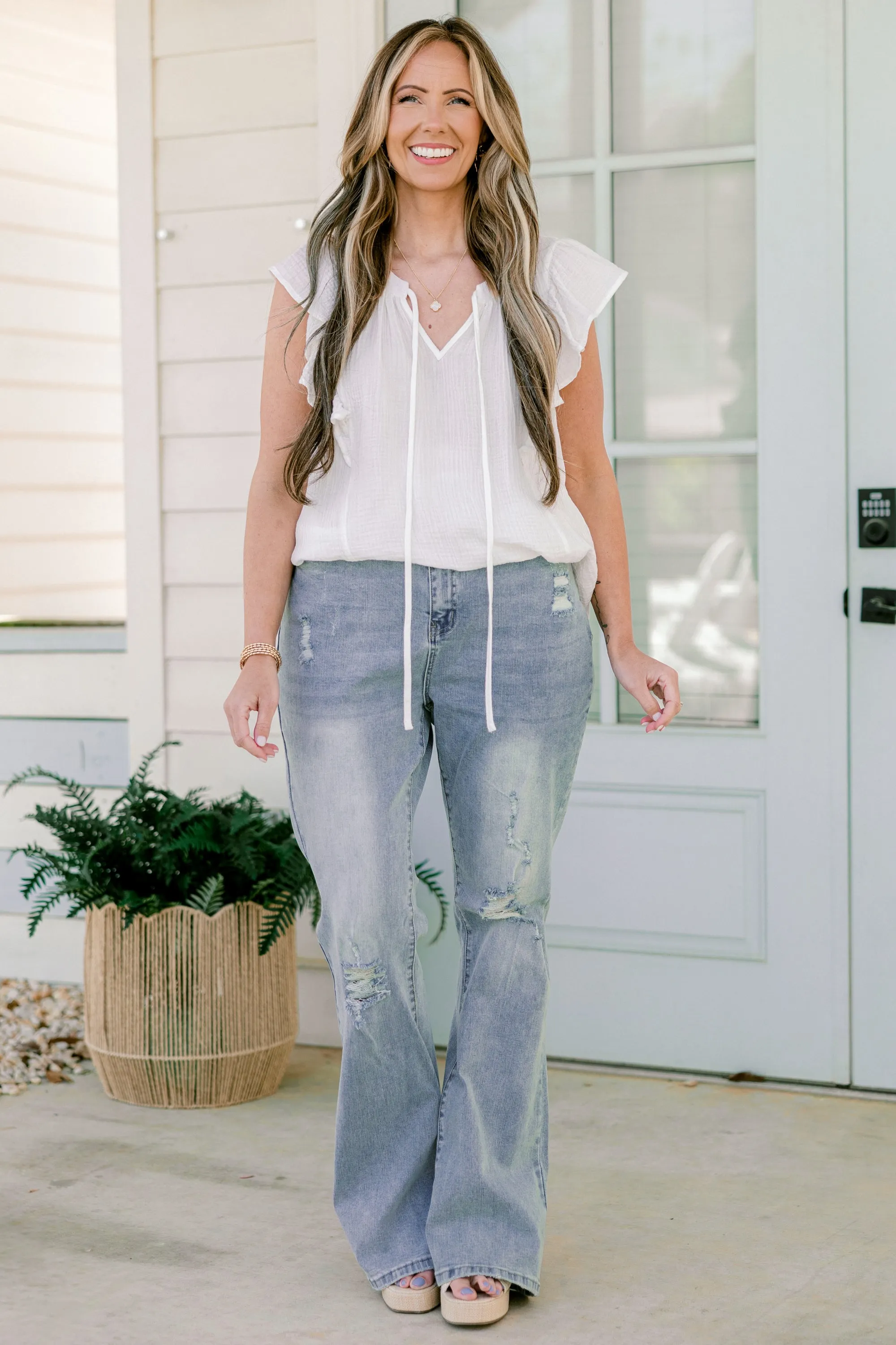 Through The Seasons Jeans, Light Wash