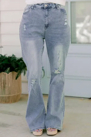 Through The Seasons Jeans, Light Wash