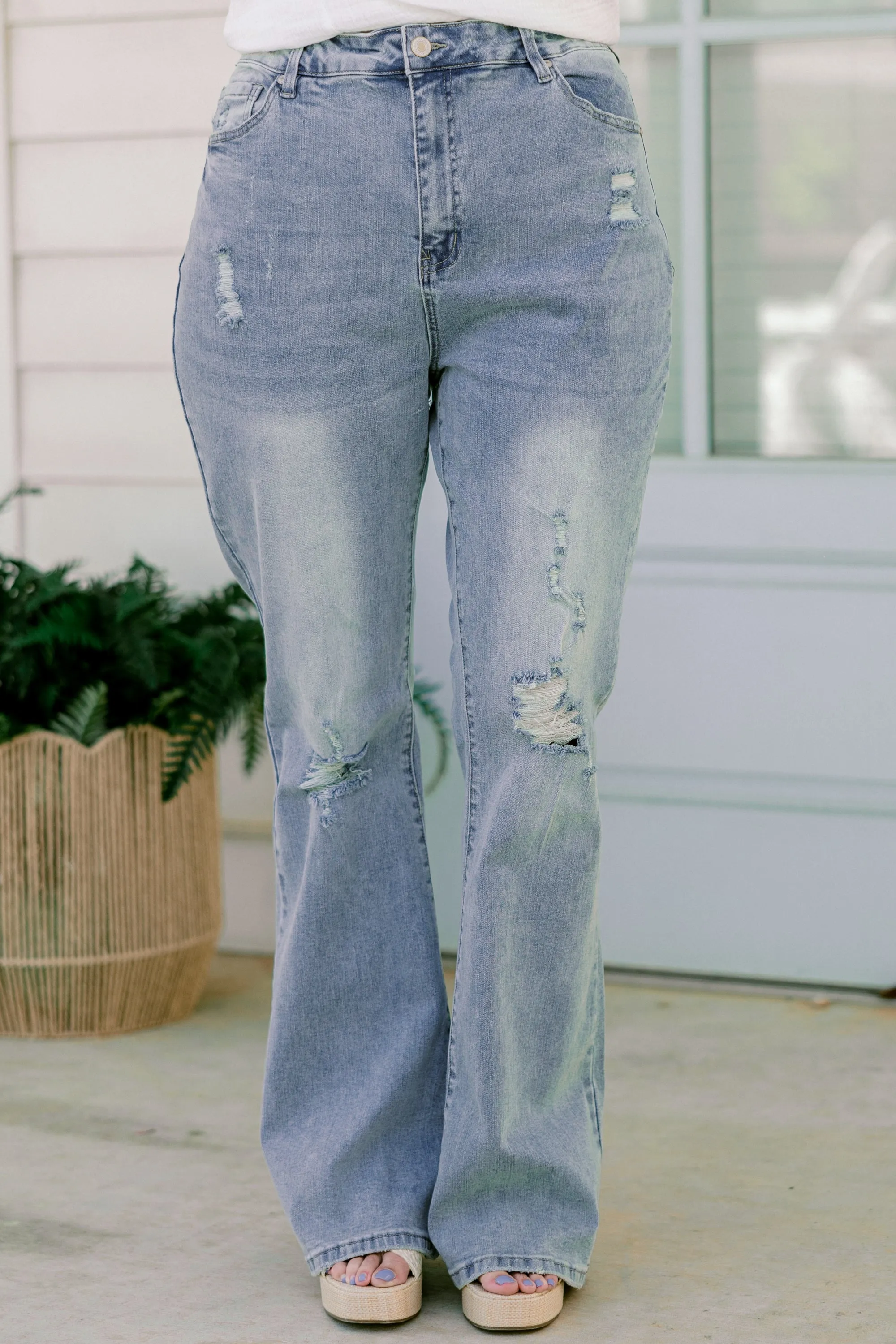 Through The Seasons Jeans, Light Wash