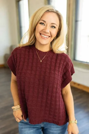 TIFFANY CAP SLEEVE SWEATER TOP