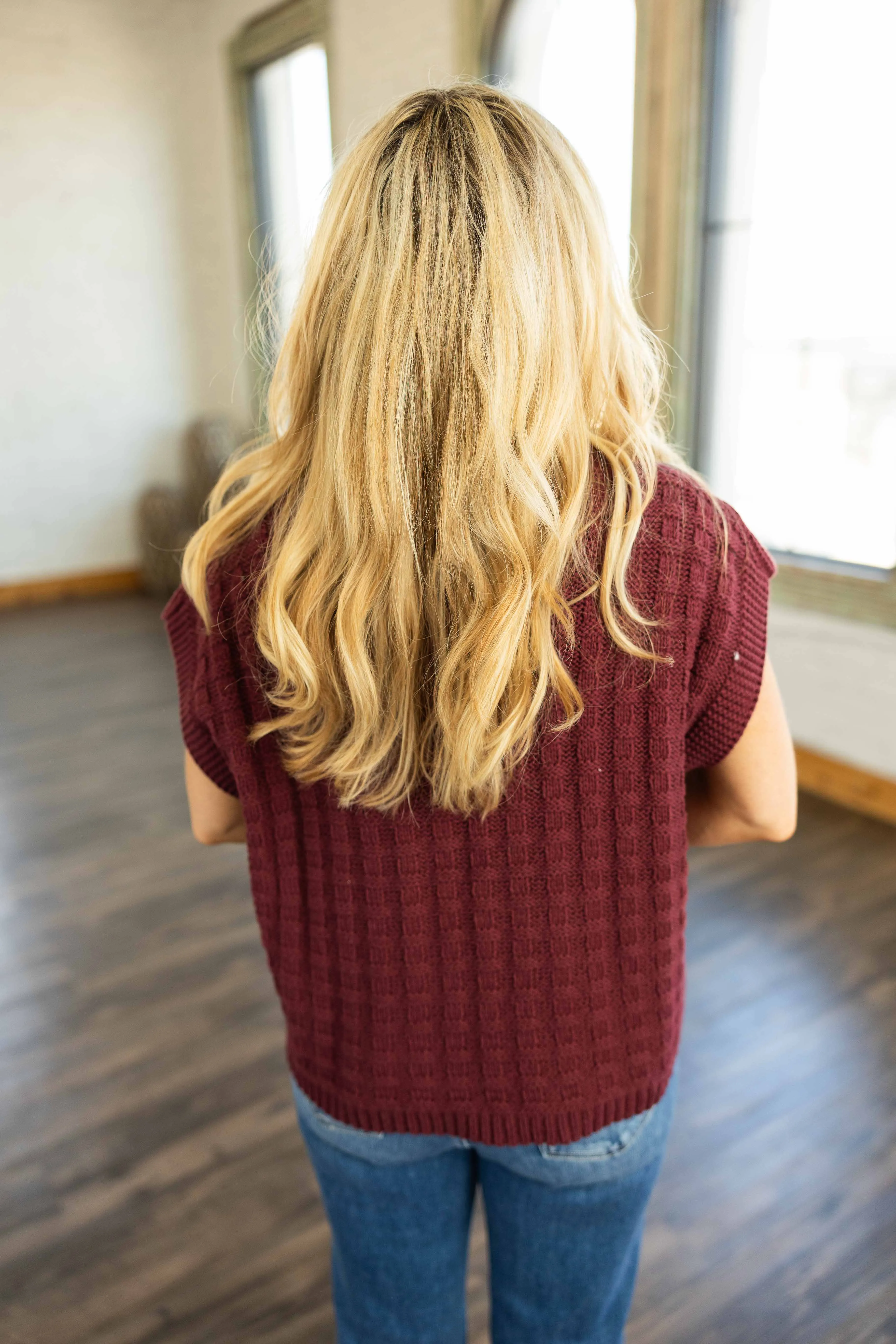 TIFFANY CAP SLEEVE SWEATER TOP