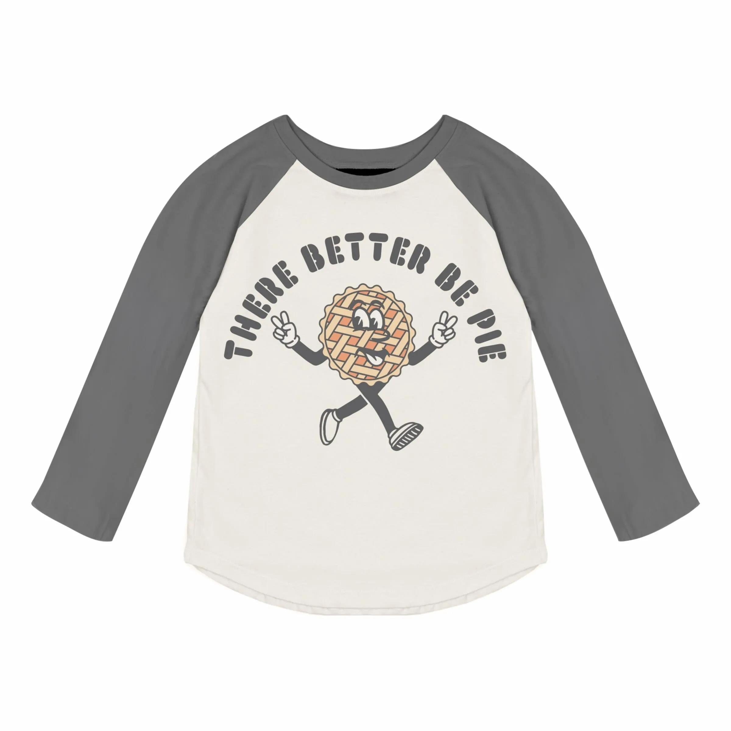 Tiny Whales Better Be Pie L/S Raglan Tee