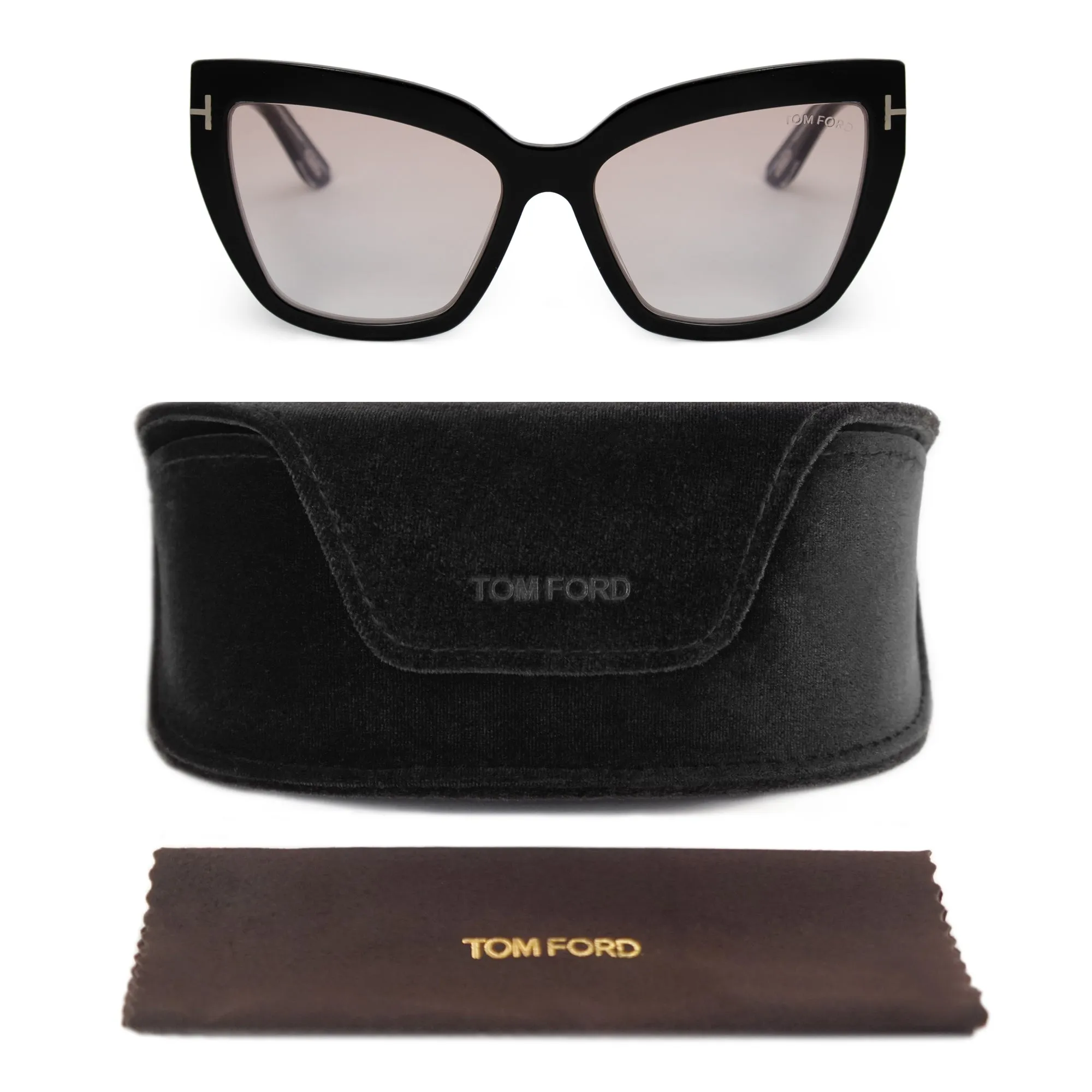 Tom Ford Giulio Rectangular Sunglasses FT0698-F 47N 59
