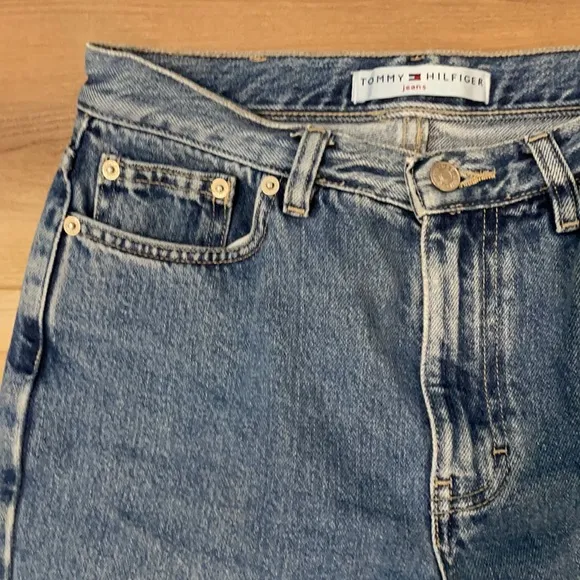 Tommy Hilfiger women size 6 denim medium blue jeans high rise cotton vintage y2k