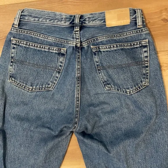 Tommy Hilfiger women size 6 denim medium blue jeans high rise cotton vintage y2k