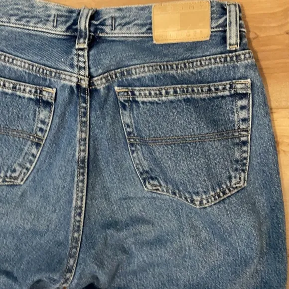 Tommy Hilfiger women size 6 denim medium blue jeans high rise cotton vintage y2k