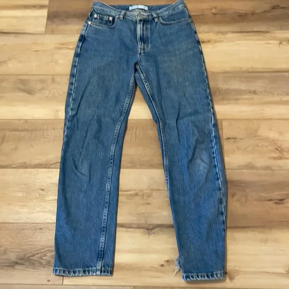 Tommy Hilfiger women size 6 denim medium blue jeans high rise cotton vintage y2k