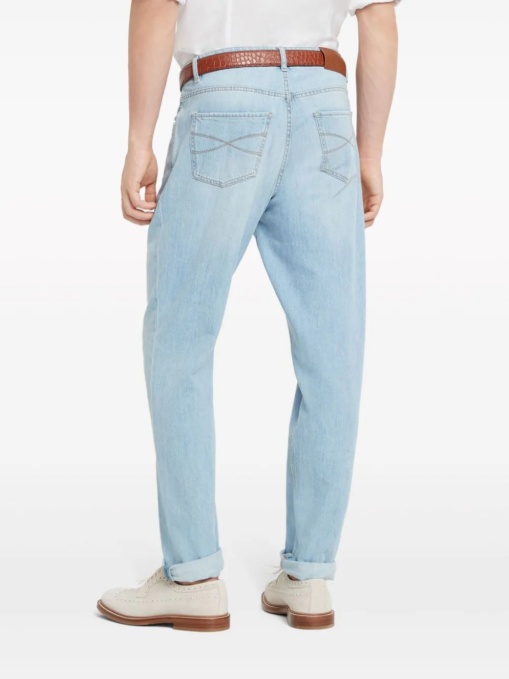Traditional fit denim jeans