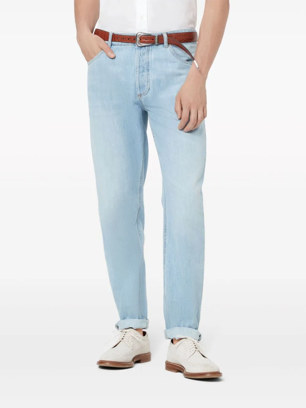 Traditional fit denim jeans
