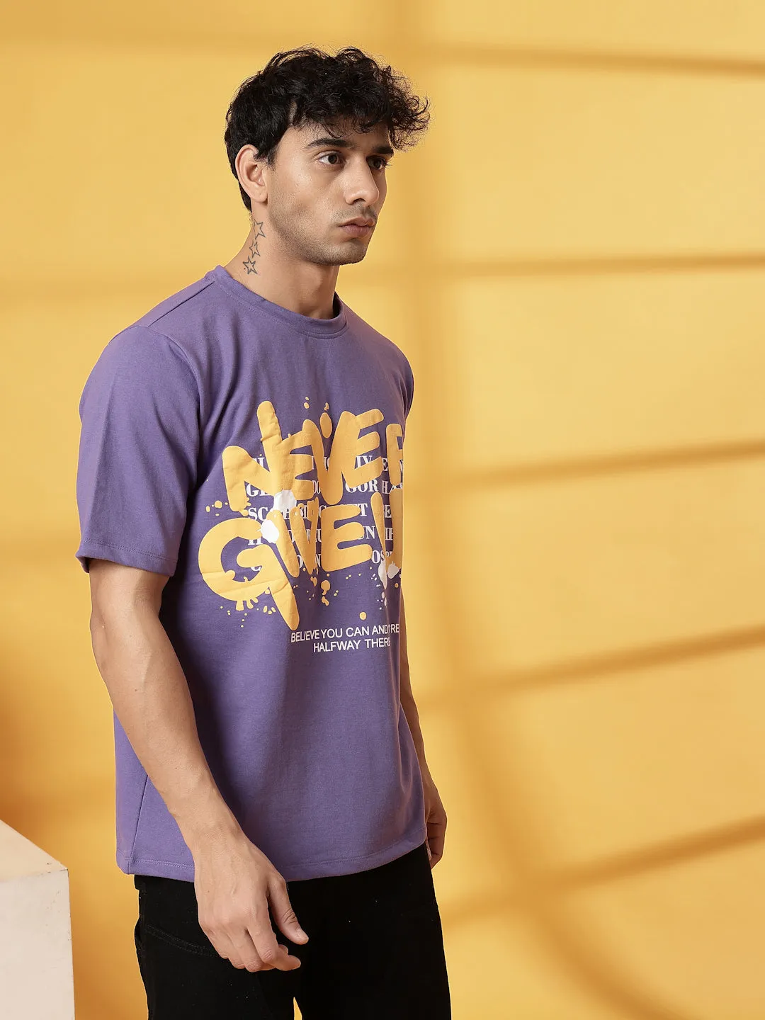 Trendy Back Print T-Shirt
