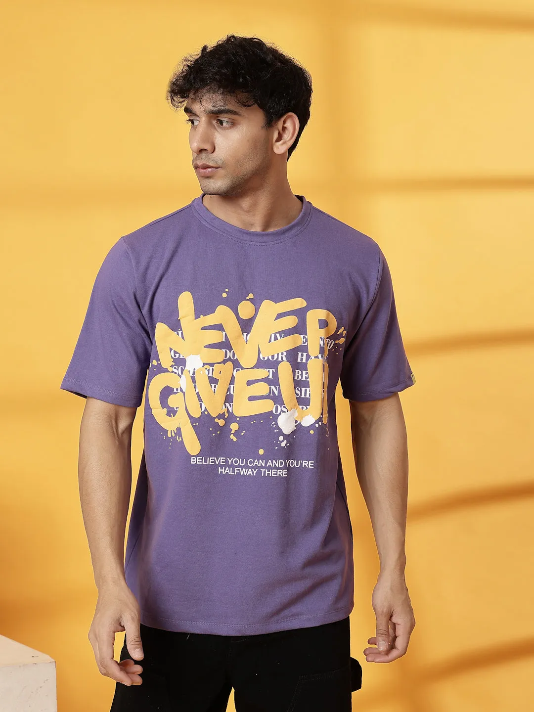 Trendy Back Print T-Shirt