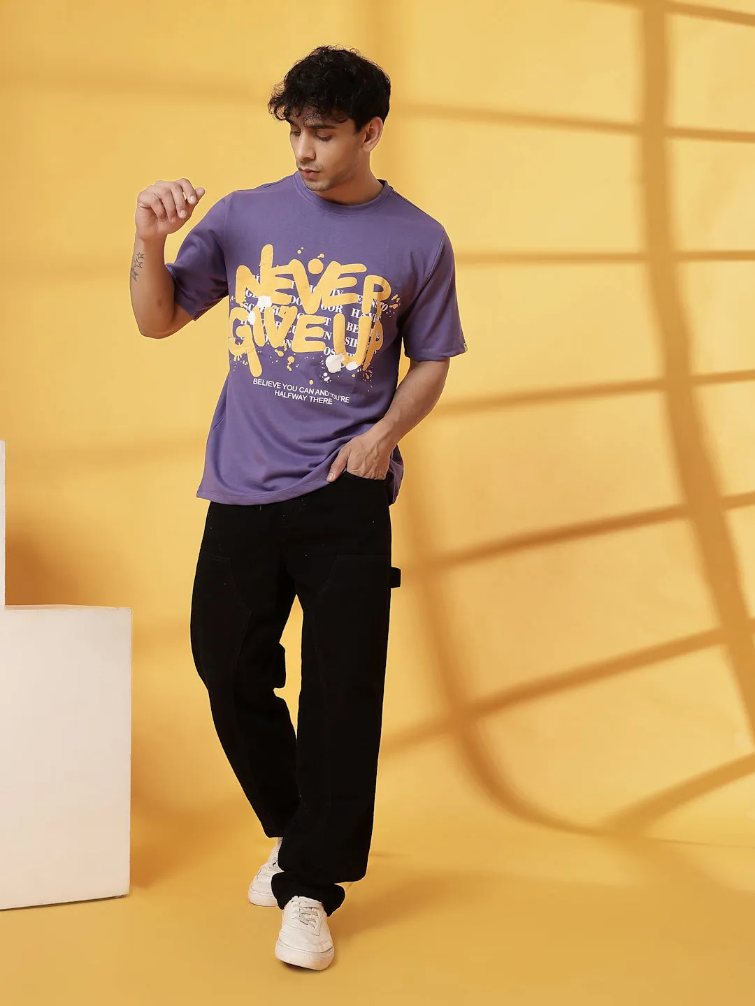 Trendy Back Print T-Shirt