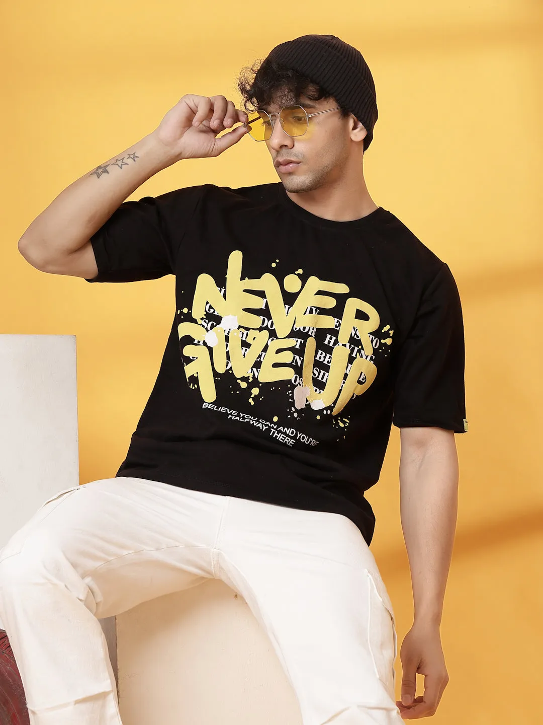 Trendy Back Print T-Shirt