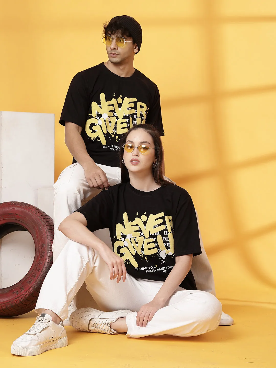 Trendy Back Print T-Shirt