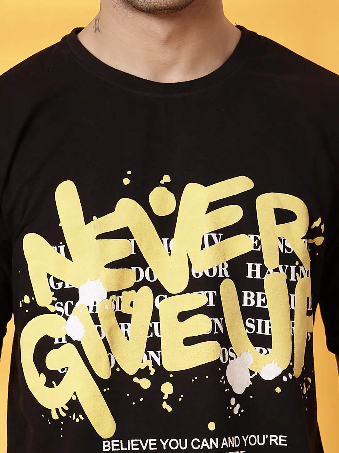Trendy Back Print T-Shirt
