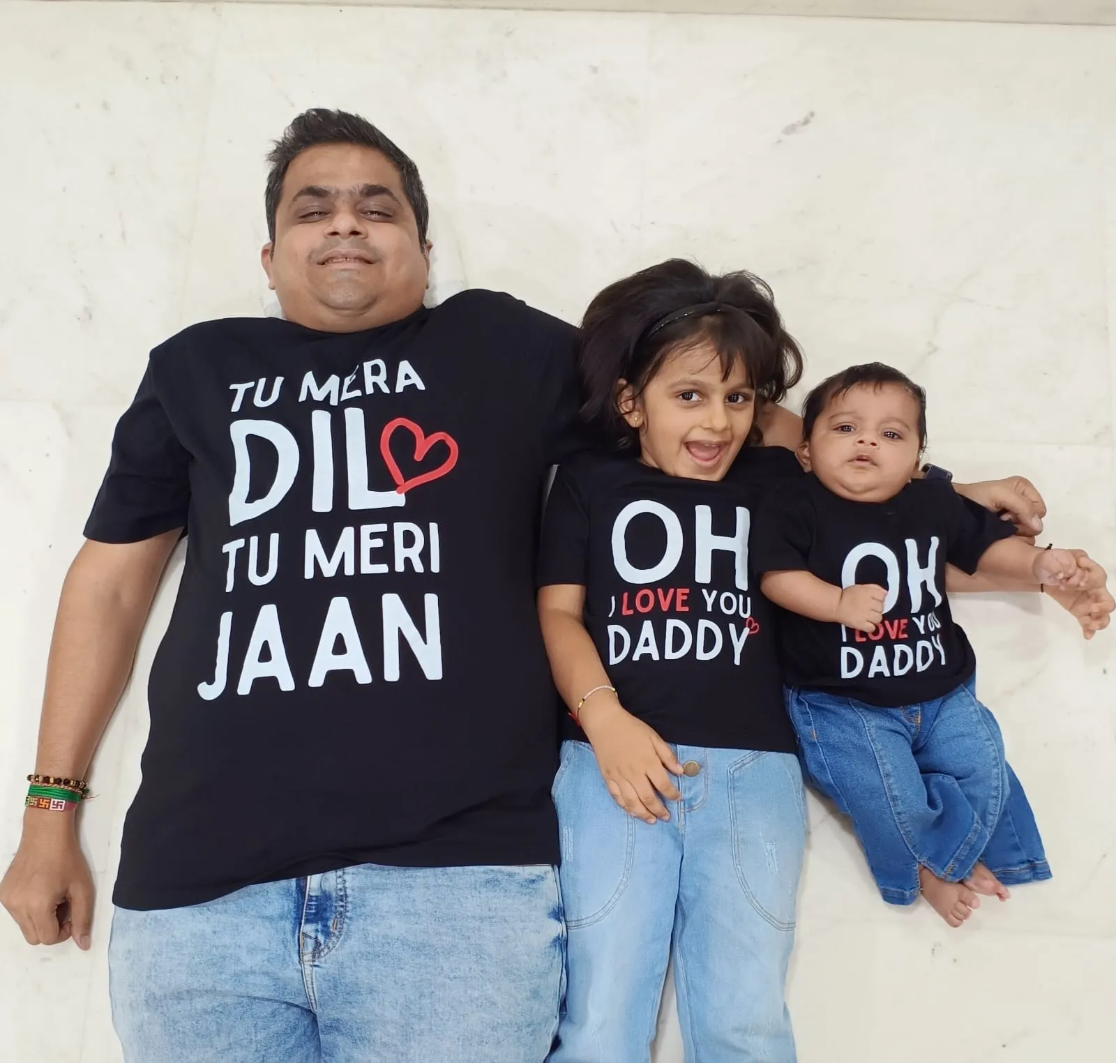 Tu Mera Dil Tu Meri Jaan Twinning T-Shirts for Father Son / Father Daughter