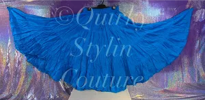 Turquoise Blue Renaissance steampunk gothic cotton boho tribal Maxi Long Skirt -Size 10-22 - Plus size