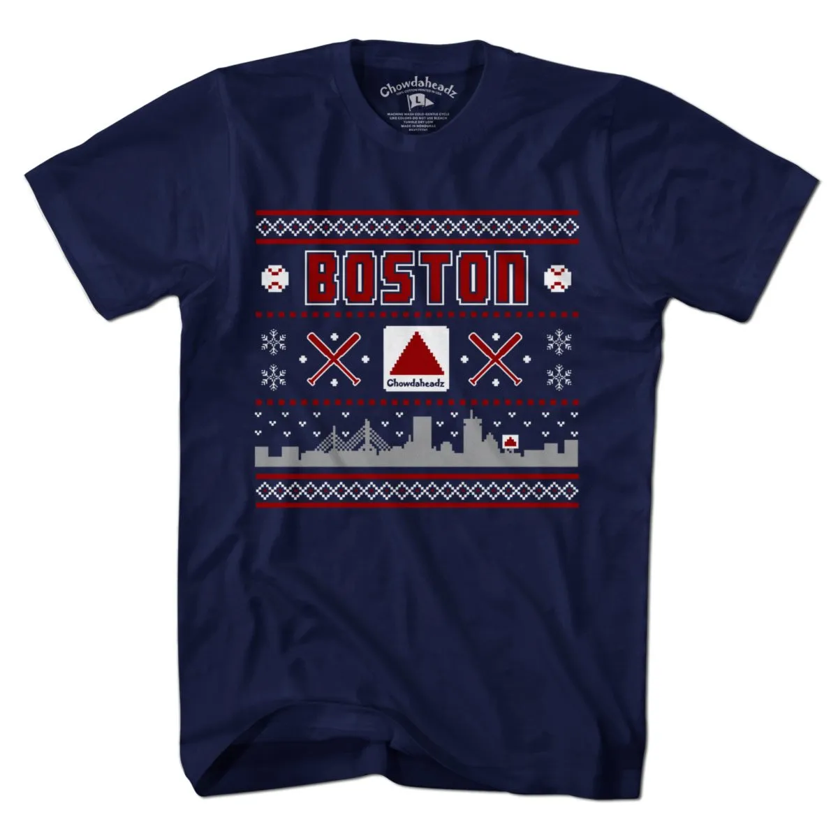 Ugly Holiday Sweater Boston T-Shirt
