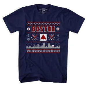 Ugly Holiday Sweater Boston T-Shirt