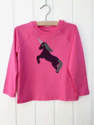 Unicorn - Long Sleeved T-shirt - Pink