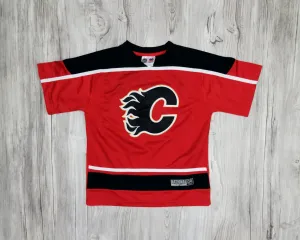 UNISEX SIZE 6X - Calgary Flames Jersey EUC B40