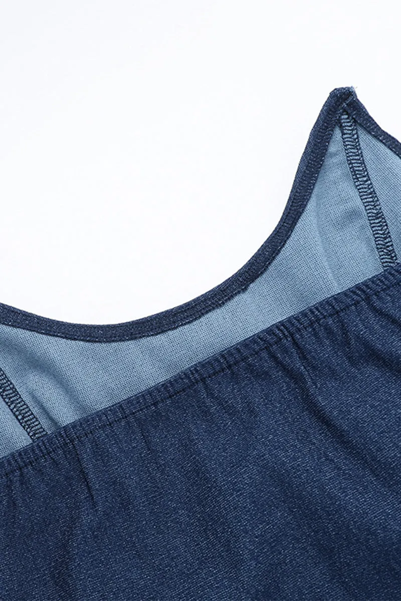 UR3180 Denim Bustier and Skirt Set